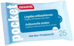 Assanis Lingettes antibactériennes Family par 25