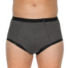 Miniature Suprima Slip coton homme étanche pour fuites légères 8 Gris Mat Anthracite - 2