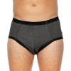 Miniature Suprima Slip coton homme étanche pour fuites modérées 8 Gris Mat Anthracite - 2