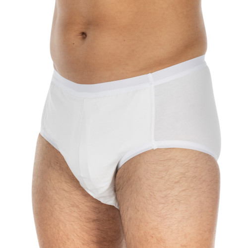 Suprima Culotte en coton étanche avec voile intérieur pour homme