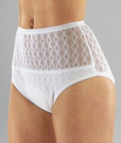 Suprima Culotte en coton étanche pour femme tissu crocheté