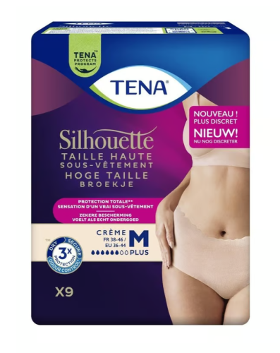 Tena Silhouette Medium Plus Crème Taille Haute