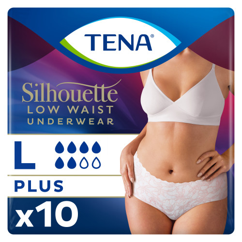 Tena Silhouette Large Plus Blanc Taille basse