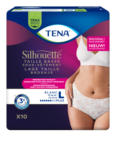 Tena Silhouette Large Plus Blanc Taille basse