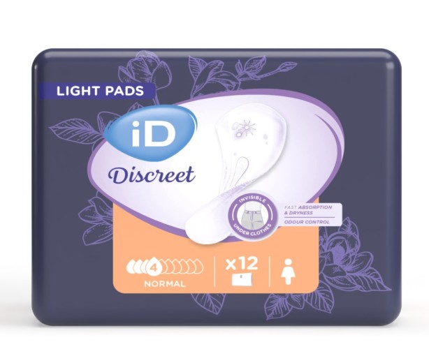 Ontex-ID Discreet light pads for women Normal