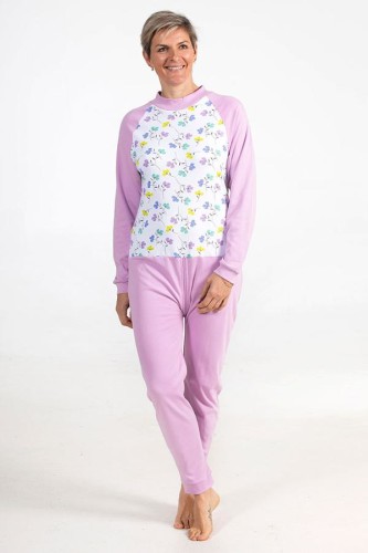 Grenouillère de nuit coton femme