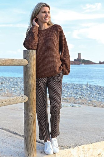 Pantalon grande taille femme