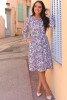Miniature Robe ouverte devant couleur d'automne - 3