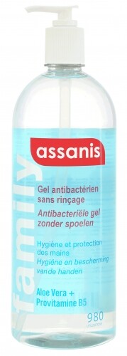 Assanis Gel hydroalcoolique antibactérien 980 ml