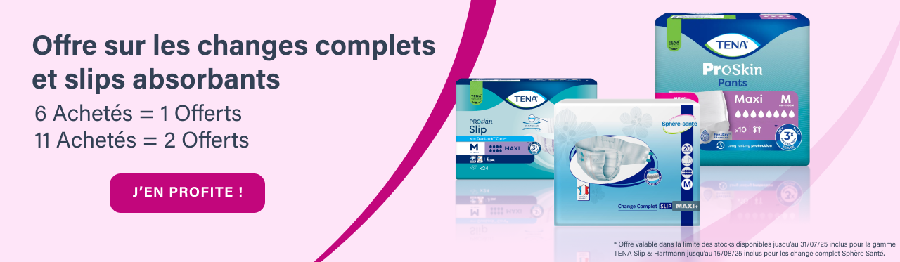 Promo changes complets & slips absorbants