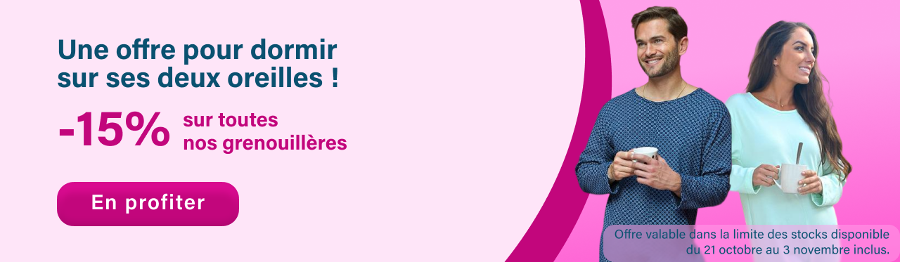 Promo 15% grenouillères